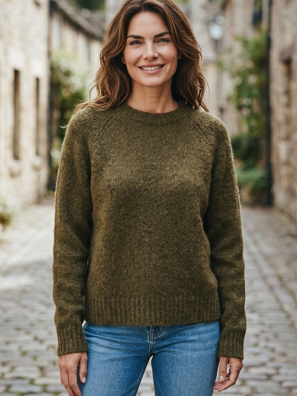 ARITZIA The Group Babaton Alpaca Wool Sweater Crew Pullover Top
